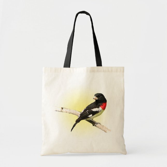Rose-breasted Grosbeak Tote Bag (Front)