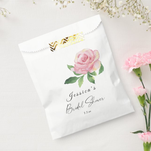 Rose Bridal Shower Favour Bag (Sealed)