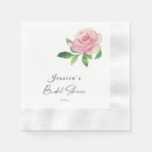 Rose Bridal Shower Napkin