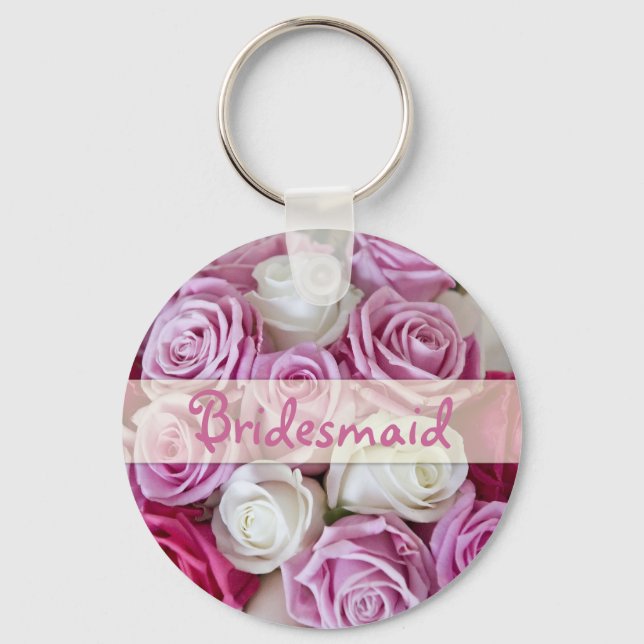 Rose Bridesmaid keychain (Front)