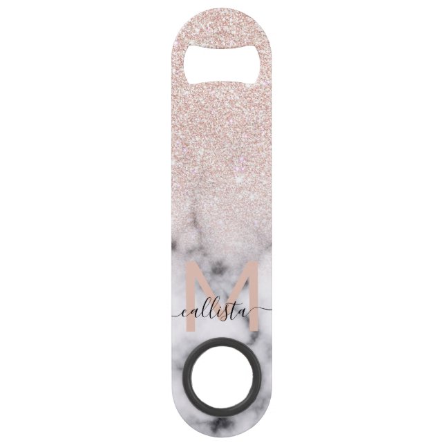 Rose brillant Parties scintillant or  Marbre Ombre (Devant)