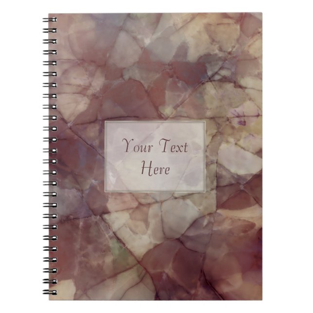 Rose Brown Marble Notebook (Front)