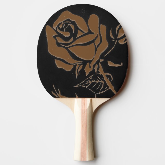 "Rose Brown" Ping Pong Paddle (Back)