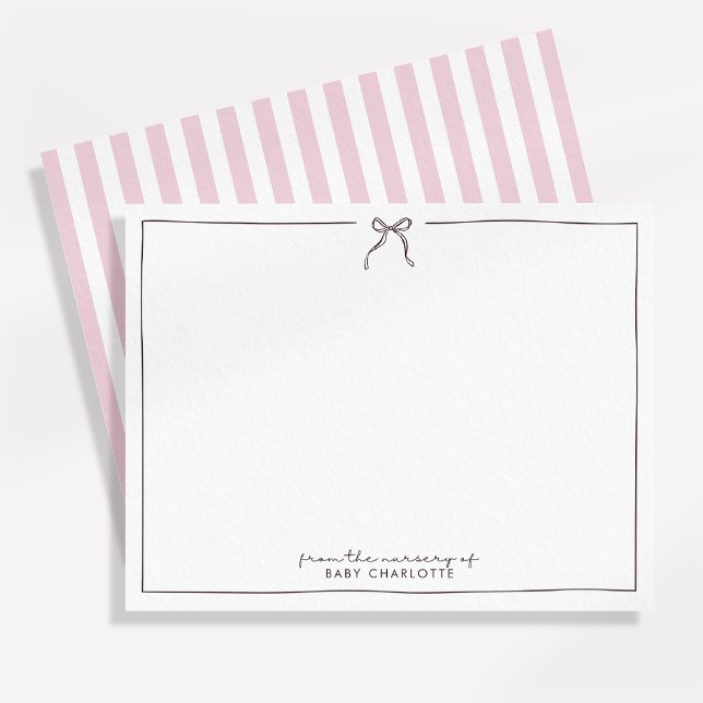 Rose, brun & rayures de la pépinière de, carte (Créateur téléchargé)