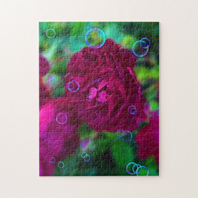 "Rose Bubbles" Jigsaw Puzzle (Vertical)