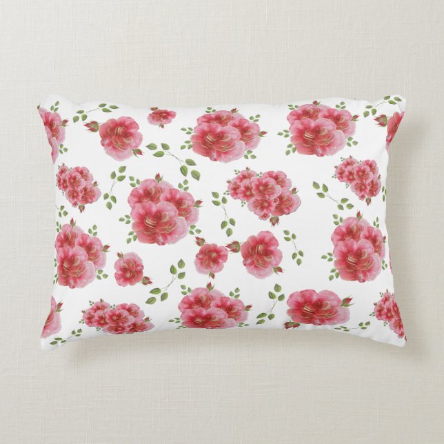 Rose Bunches Pillow (Front)