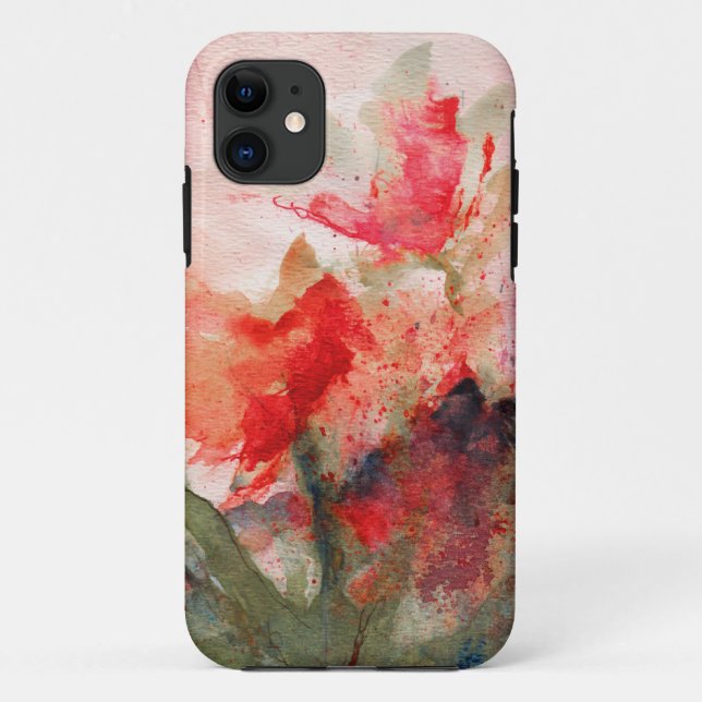 "rose butterflies" iphone case (Back)