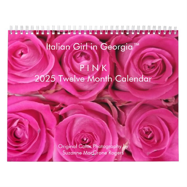 ROSE - Calendrier 2025 de douze mois (Protection)