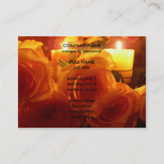 rose candle business card