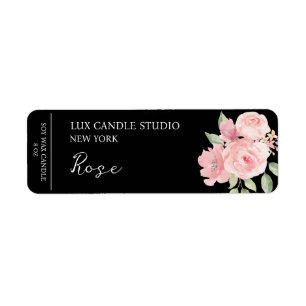 Rose Candle Label
