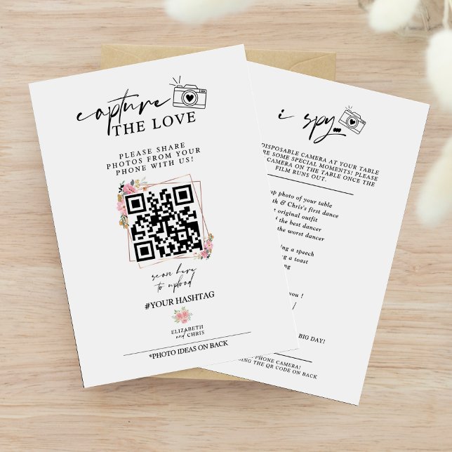 Rose Capture The Love Photo I Spy Wedding Menu (Creator Uploaded)