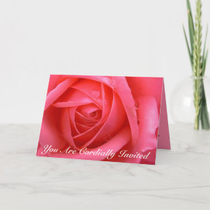 Rose Cards Personalized Rose Wedding Invitations