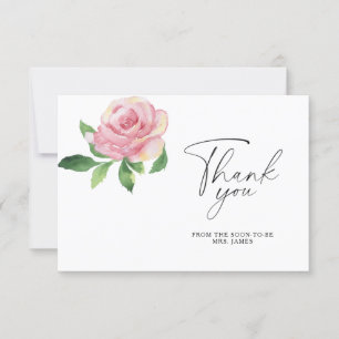 Rose - carte de remerciement pour enterrement de v
