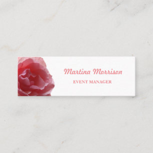 Rose, Carte de visite, Taille : Mini, 7,6 cm x 2,5