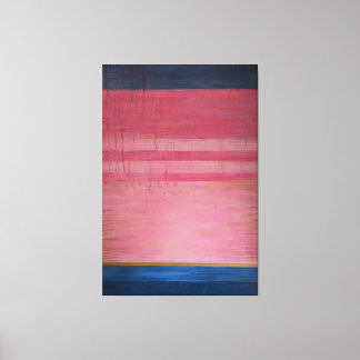 Rose chaud et marine Abstrait 2 - Impression en to