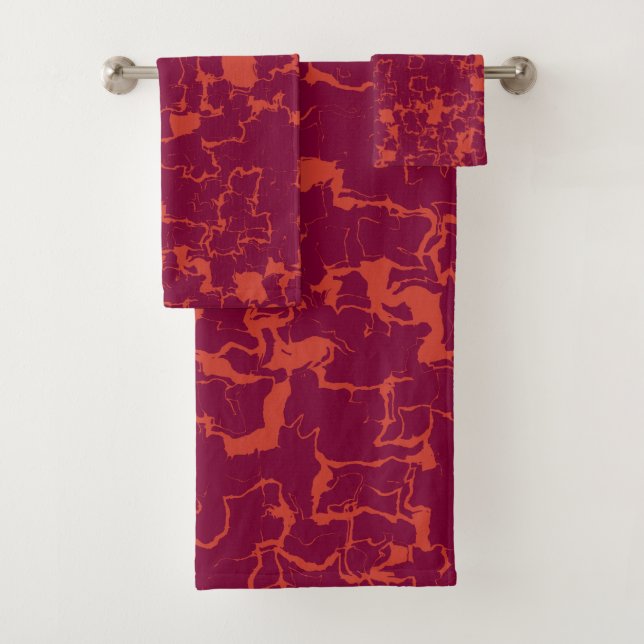 Rose chaud et orange Abstrait  (En situation)