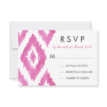 Rose Chaud Ikat RSVP