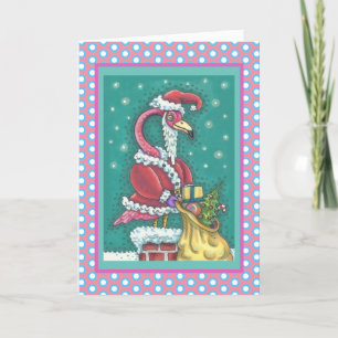 ROSE CHAUDE PÈRE NOËL FLAMANT ROSE NOËL CARTE DE R