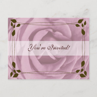 Rose & Chocolate, You're Invited! Invitation Postcard