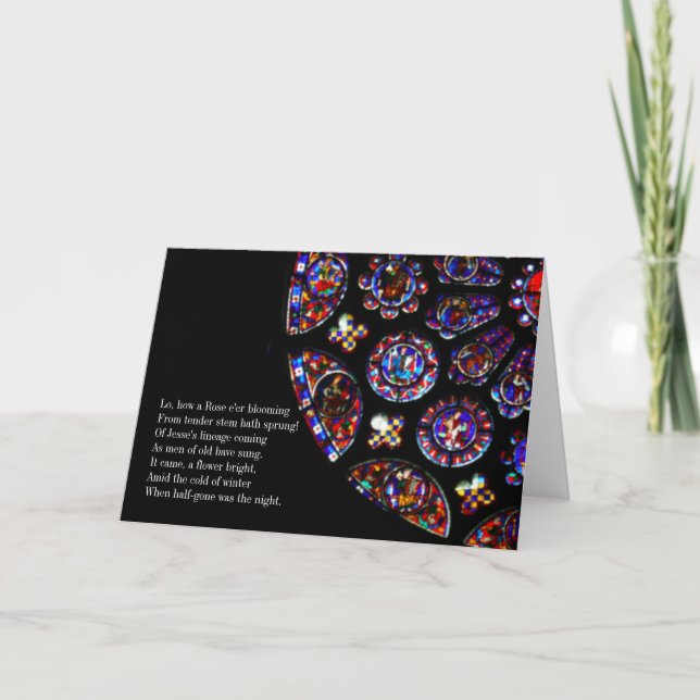 Rose Christmas Holiday Card (Front)