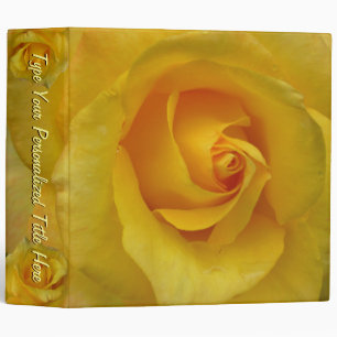 Rose Classeur Personnalisé Rose Jaune Photo Albu