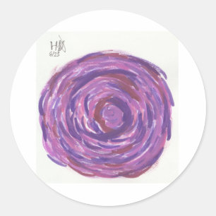 Rose Classic Round Sticker