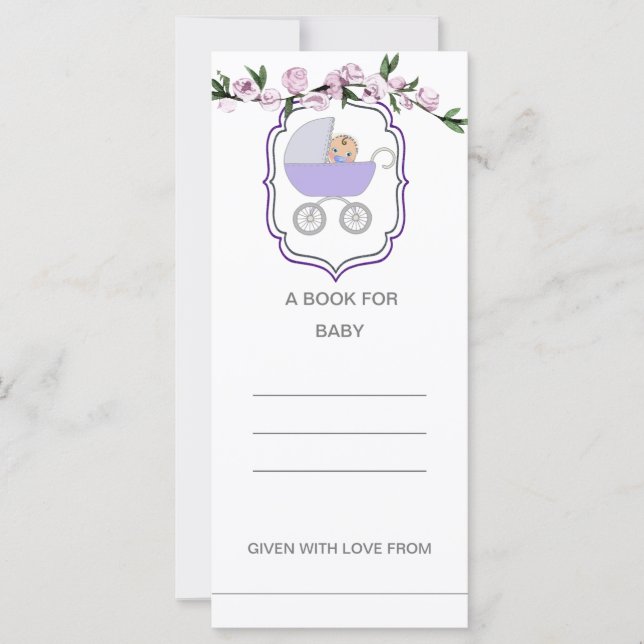 Rose Coastal Shower Baby for Books (Front)