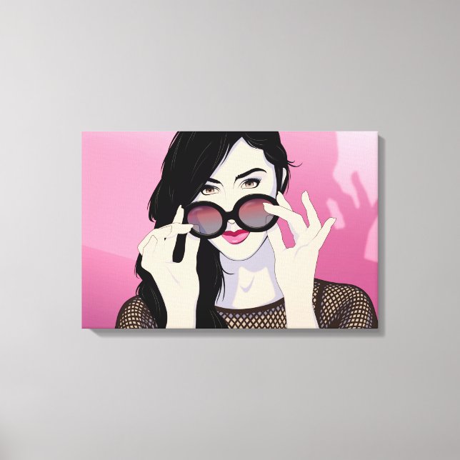Rose-Coloured Glasses Canvas Print (Front)