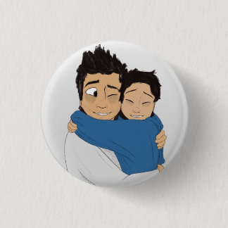 Rose-Coloured Hug! 1 Inch Round Button