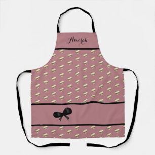 Rose-Coloured "It's All About Gold Hearts" Apron