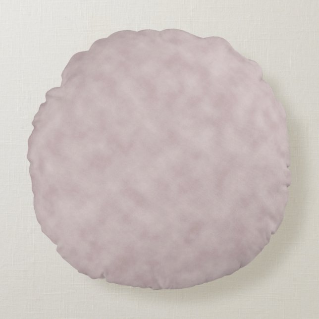 Rose Coloured Parchment Texture Background Round Pillow (Front)