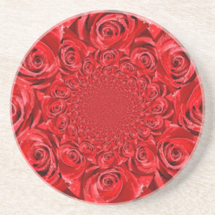 Rose-Coloured World: Floral Fantasy Coaster