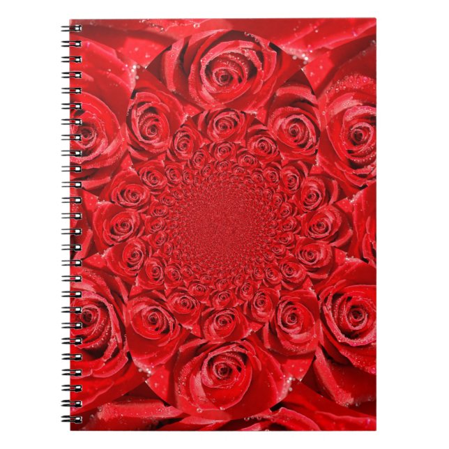 Rose-Coloured World: Floral Fantasy Notebook (Front)