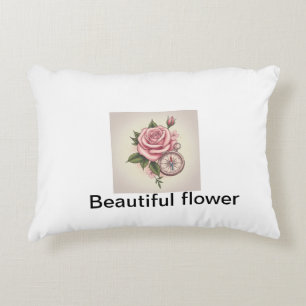 Rose Compass Accent Pillow
