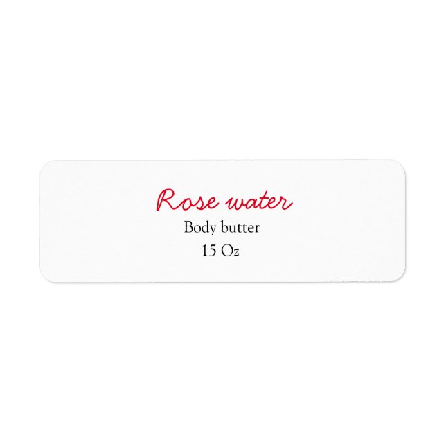 Rose corps beurre ajouter votre nom de texte poids (Devant)