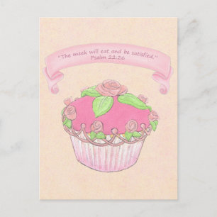 Rose Cupcake~Bonnes Écritures Cadeaux Carte postal