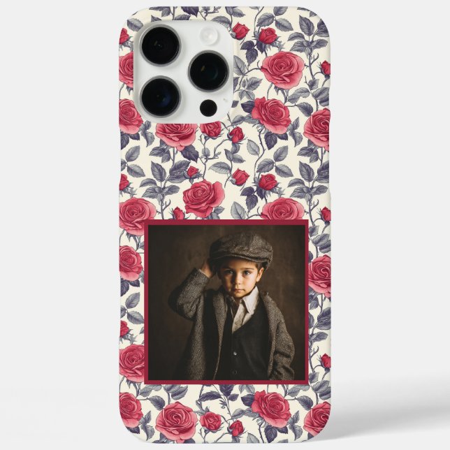 Rose Custom Photo Iphone Case For Bridal Shower (Back)
