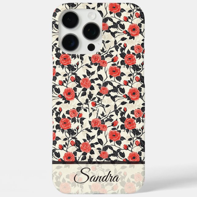 Rose Customizable Iphone Case For Unique Gift (Back)