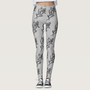 Rose & Daisy Grey Leggings