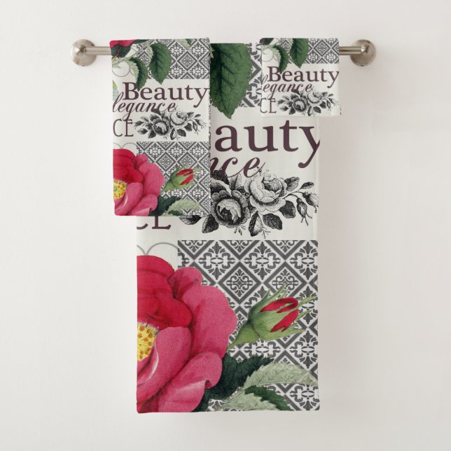 Rose Damask Joli Floral Antique (En situation)