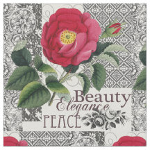 Rose Damask Pretty Floral Antique