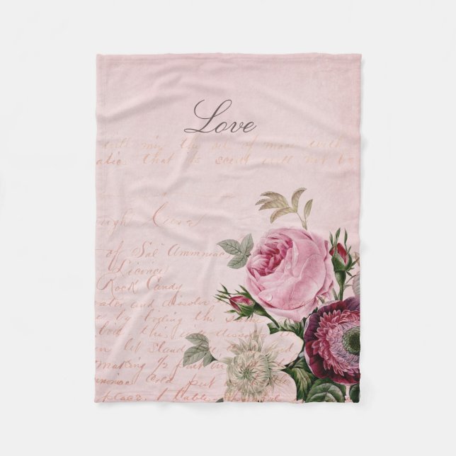 Rose d'amour de couverture d'ouatine de fleur de (Devant)