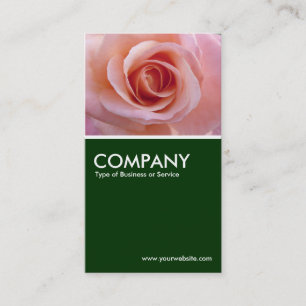 Rose - Dark Green Business Card