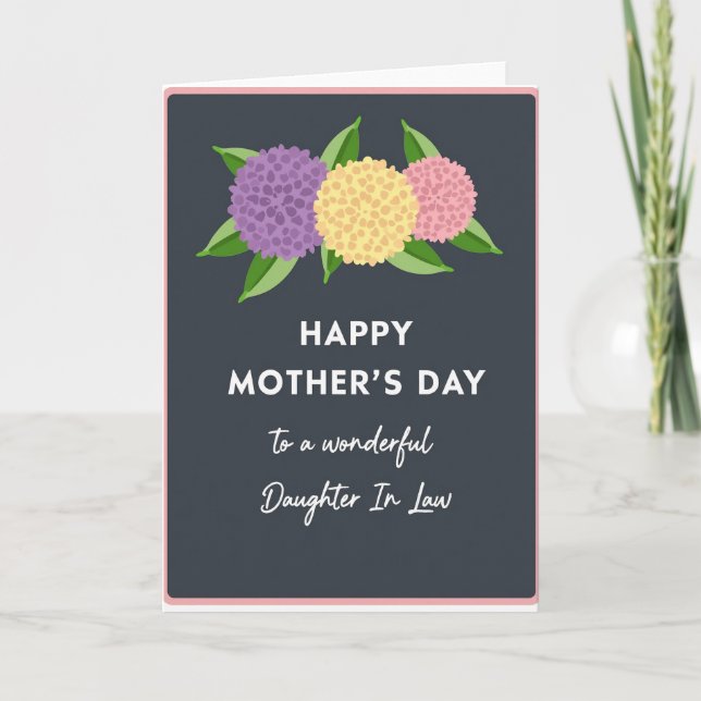 Rose Daughter In Law Message Card (Front)