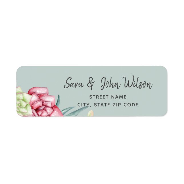 Rose de cactus rustique Succulent Mariage floral (Devant)