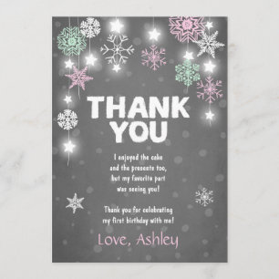 Rose de carte de remerciements d'anniversaire