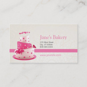 Rose de carte de visite de boulangerie