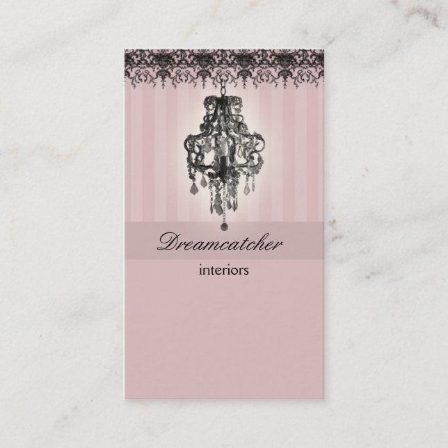 Rose de carte d'entreprise immobilière de lustre (Devant)