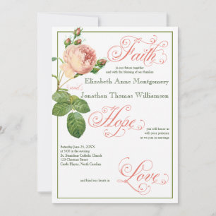 Rose de chou Christian Faire-part de mariage