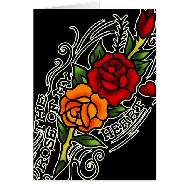 Rose de coeur (Devant)